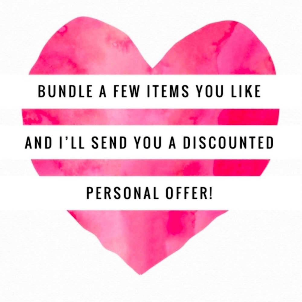 Bundle items and get them for a steal with a private and reasonable offer!!!